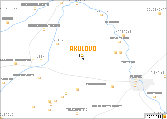 map of Akulovo