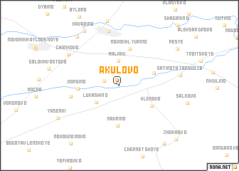 map of Akulovo