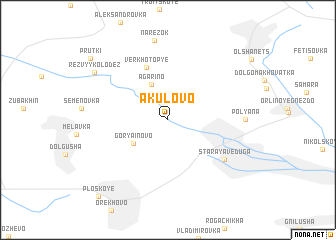 map of Akulovo