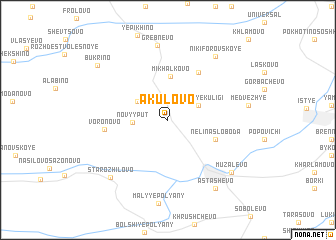 map of Akulovo