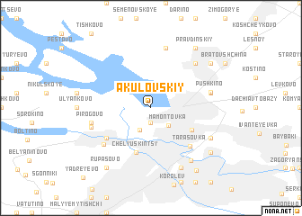 map of Akulovskiy