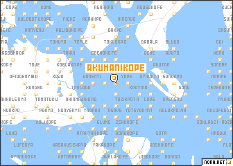 map of Akumanikope