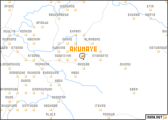 map of Akumaye