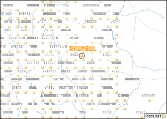 map of Akumbul