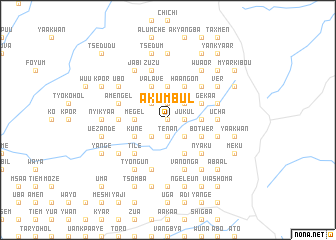 map of Akumbul