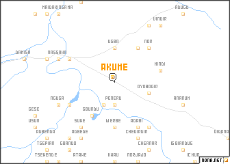 map of Akume