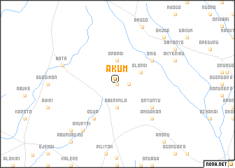 map of Akum