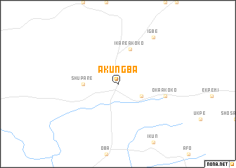 map of Akungba