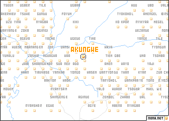 map of Akungwe