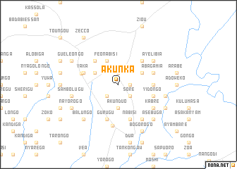 map of Akunka