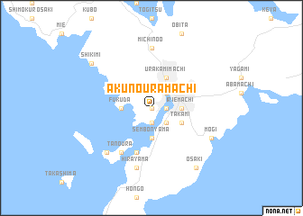 map of Akunouramachi