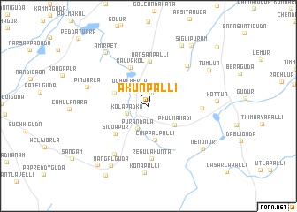 map of Akunpalli