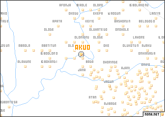 map of Akuo