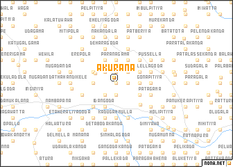 map of Akurana