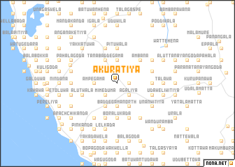 map of Akuratiya