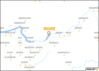 map of Akure