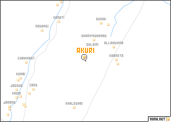 map of Akuri