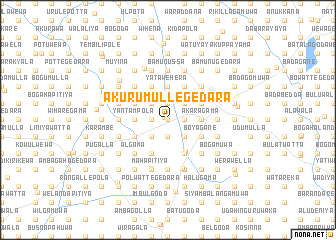 map of Akurumullegedara