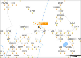 map of Akurungu