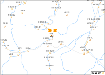 map of ‘Akūr