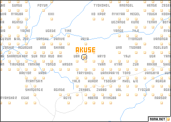 map of Akuse