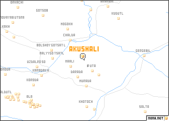 map of Akushali