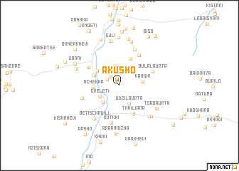 map of Akusho