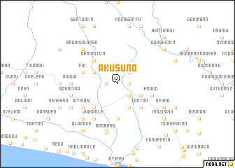 map of Akusuno