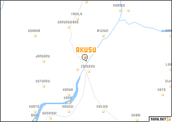 map of Akusu