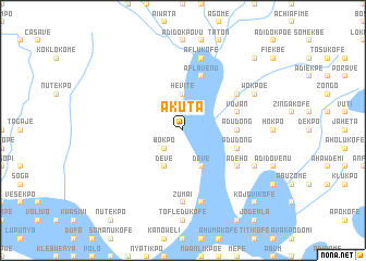 map of Akuta