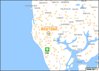 map of Aku Town