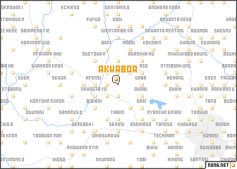 map of Akwaboa