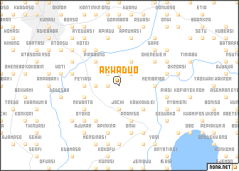 map of Akwaduo