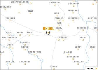 map of Akwāl