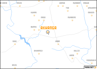 map of Akwanga