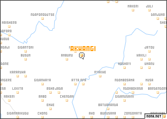 map of Akwangi