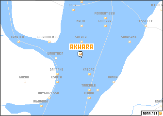 map of Akwara