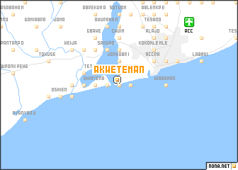 map of Akweteman