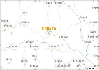 map of Akwete