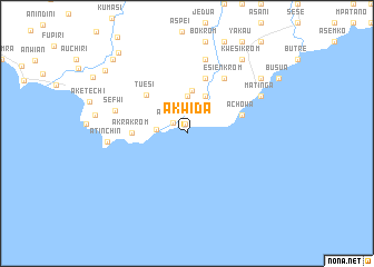 map of Akwida