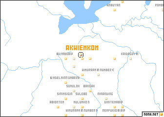 map of Akwiemkom