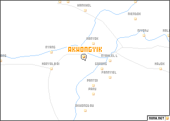 map of Akwongyik