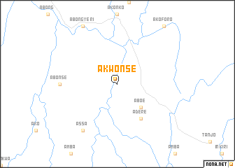 map of Akwonse