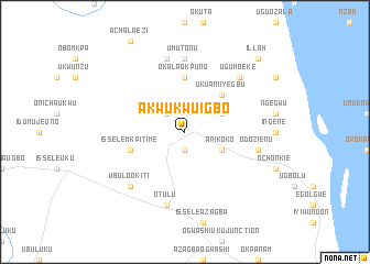 map of Akwukwu Igbo