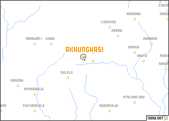 map of Akwungwasi