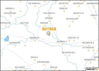 map of Akyaka