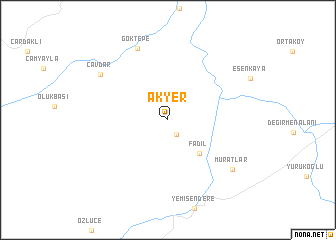 map of Akyer