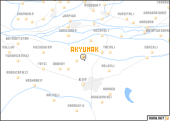 map of Akyumak