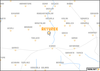 map of Akyürek