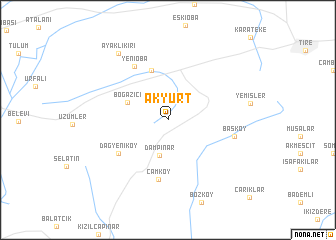 map of Akyurt